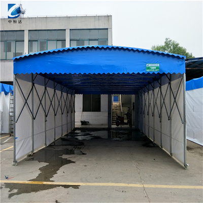 武汉蔡甸区永利工业园大型仓库雨棚推拉雨棚推拉蓬活动帐篷